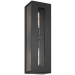 Chatham Outdoor Wall Light - Black / Clear