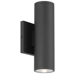 Sunset Outdoor Wall Light - Black / Clear