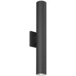 Sunset Outdoor Wall Light - Black / Clear