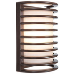 Bermuda Outdoor Wall Light - Bronze / Frosted Glass
