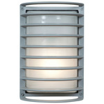 Bermuda Outdoor Wall Light - Satin / Frosted Glass