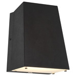 Edge Outdoor Dark Sky EM Wall Light - Black / Frosted