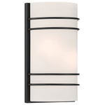 Artemis 20416 Wall Sconce - Matte Black / Opal