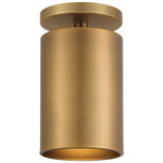 Pint Indoor Semi Flush Ceiling Light - Antique Brushed Brass