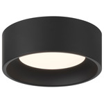 Bongo Color-Select Ceiling Flush Light - Black / Acrylic