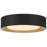 Maddy Color-Select Ceiling Flush Light - Matte Black / Acrylic