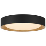 Maddy Color-Select Ceiling Flush Light - Matte Black / Acrylic
