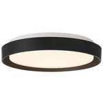 Lumea Color-Select Ceiling Flush Light - Matte Black / Acrylic
