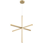 Vega Pendant - Brushed Gold / Acrylic