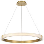 Panache Pendant - Antique Brushed Brass / Acrylic