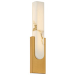 Victoria Color-Select Wall Sconce - Antique Brushed Brass / Alabaster