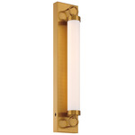 Eliza Color-Select Bathroom Vanity Light - Antique Brushed Brass / Opal