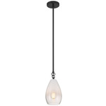 Ombre Pendant - Black / Clear Frosted