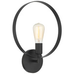 Hoop Wall Light - Matte Black