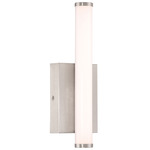 Grace Color-Select Bathroom Vanity Light - Brushed Steel / Acrylic