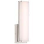 Citi Solo Color-Select Bathroom Vanity Light - Brushed Steel / Acrylic