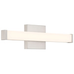 Maxx Color-Select Bathroom Vanity Light - Brushed Steel / Acrylic