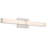 Mandi Color-Select Bathroom Vanity Light - Brushed Steel / Acrylic