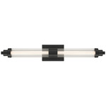 Julia Bathroom Vanity Light - Black / Clear / Frosted