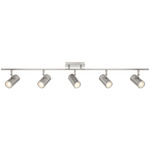 Prado Adjustable Linear Ceiling Light - Brushed Steel