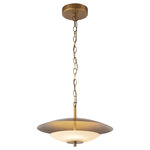 Prescott Color-Select Pendant - Vintage Brass / Frosted