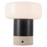 Niko Portable Table Lamp - Urban Bronze / Matte Opal