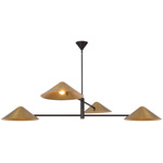 Ashford Chandelier - Brushed Gold