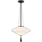 Reeve Pendant - Matte Black / Matte Opal