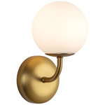 Fiona Wall Sconce - Brushed Gold / Matte Opal