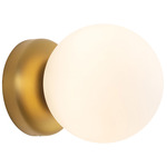 Fiona Wall Light - Brushed Gold / Matte Opal