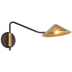 Ashford Swing Arm Wall Light - Brushed Gold