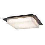Foursquare Color-Select Outdoor Ceiling Light - Sand Black / Frost