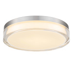 Sunspot Color-Select Outdoor Ceiling Light - Brushed Stainless Steel / Frost