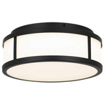 Panel Color-Select Round Outdoor Ceiling Light - Sand Black / Etched White Opal