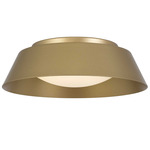 Pez Color-Select Outdoor Ceiling Light - Painted Brass / Etched White Opal