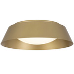 Pez Color-Select Outdoor Ceiling Light - Painted Brass / Etched White Opal