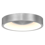 Stellar Color-Select Outdoor Ceiling Light - Brushed Aluminum / Etched White