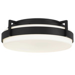 Ted Color-Select Outdoor Ceiling Light - Sand Black / Etched White Opal