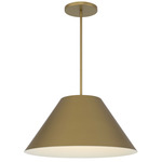 Jaz Color-Select Outdoor Pendant - Painted Brass