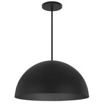 Half Round Color-Select Outdoor Pendant - Sand Black