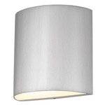 Veil Color-Select Outdoor Wall Light - Brushed Aluminum