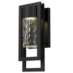 2 Step Color-Select Outdoor Wall Light - Sand Black / Clear