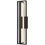 In & Out Outdoor Wall Light - Sand Black / Frosted