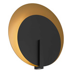 Eclipse Color-Select Outdoor Wall Light - Sand Black / Painted Brass