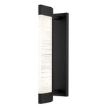 Solice Color-Select Outdoor Wall Light - Sand Black / Clear Sawn