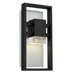 Mars Color-Select Downlight Outdoor Wall Light - Sand Black / Clear