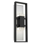 Mars Color-Select Outdoor Wall Light - Sand Black / Clear