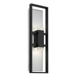 Mars Color-Select Outdoor Wall Light - Sand Black / Clear