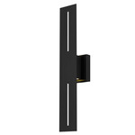 Slot Color-Select Outdoor Double Wall Light - Sand Black