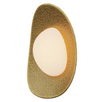 Organic Color-Select Outdoor Wall Light - Painted Antique Brass / Opal